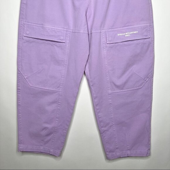 Stella McCartney Purple 2001 Pants Straight Leg Cropped Utility High Rise Size 6 - Picture 5 of 15